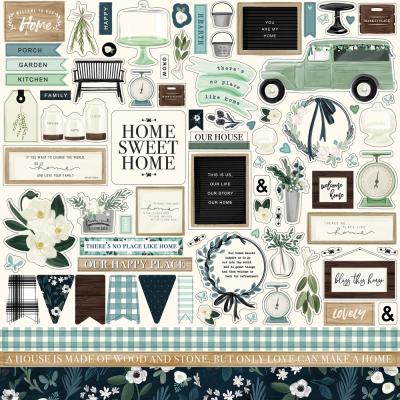 Carta Bella Home Again Stickebogen - Element Sticker